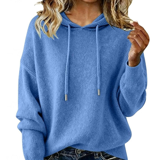 Olivia Hooded Knit Jumper | Drawstring | Relaxed Fit