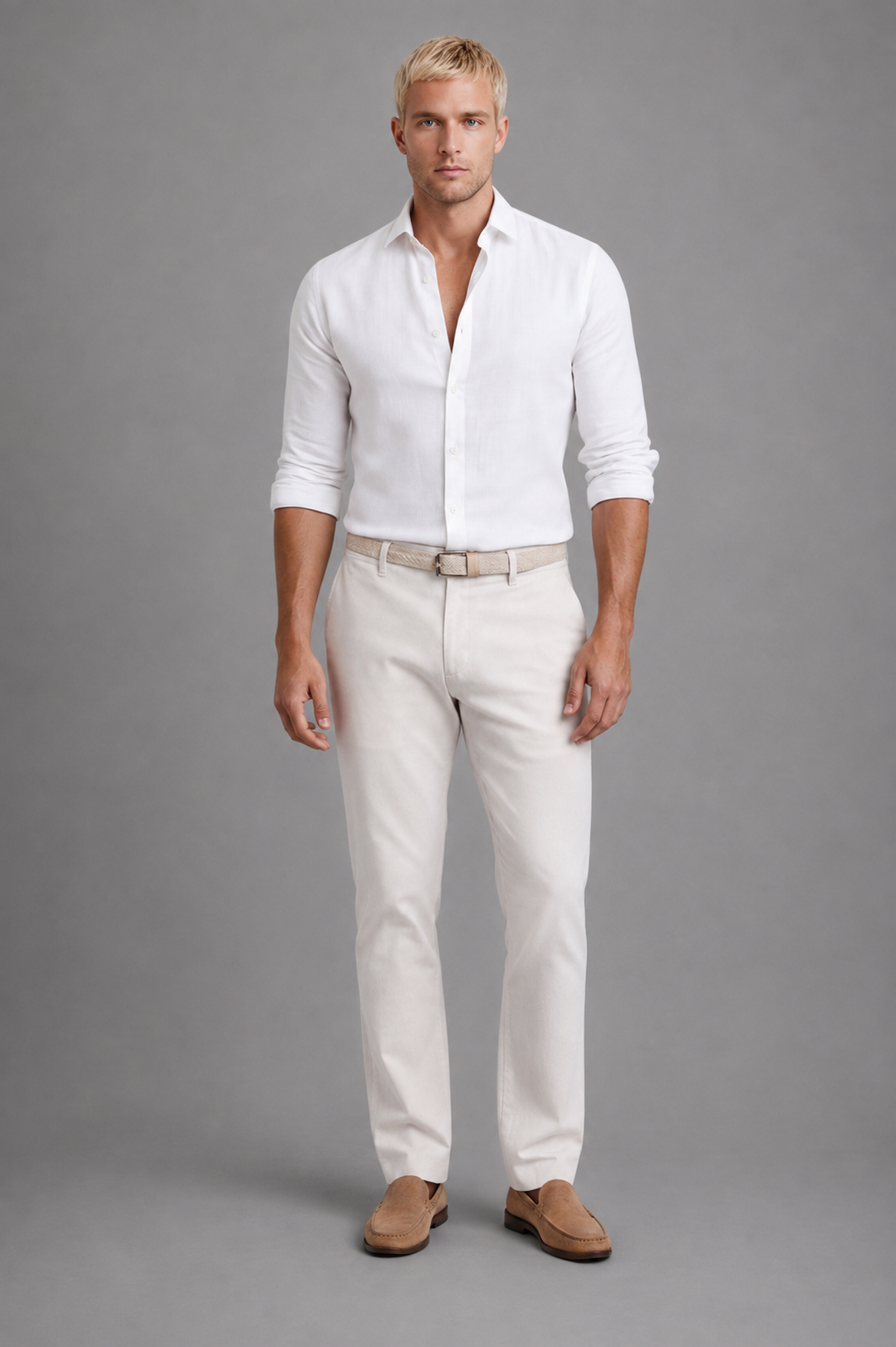 Adrian Linen Cotton Shirt Men's | Slim Fit | Breathable Blend