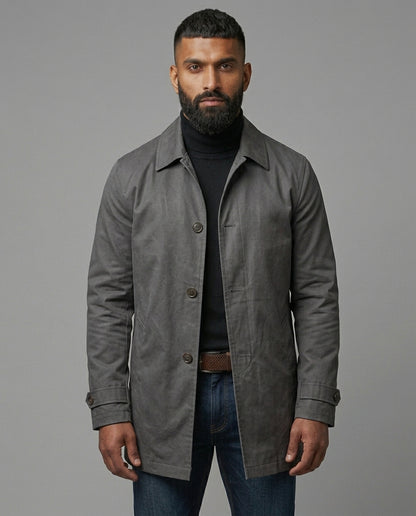 Baxter Weather-Resistant Overcoat | Relaxed Fit | Functional Pockets