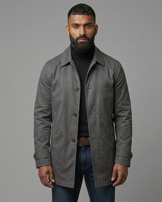 Baxter Weather-Resistant Overcoat | Relaxed Fit | Functional Pockets