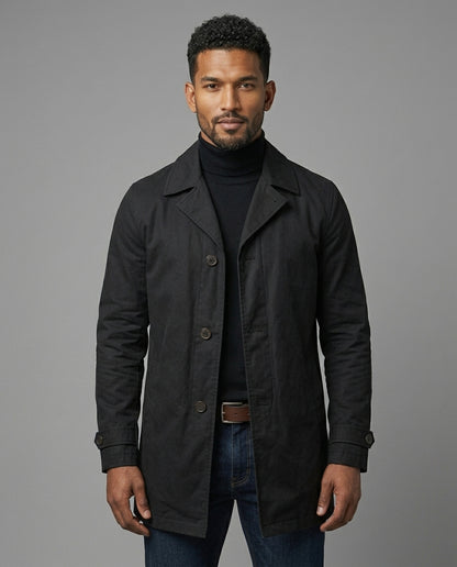Baxter Weather-Resistant Overcoat | Relaxed Fit | Functional Pockets