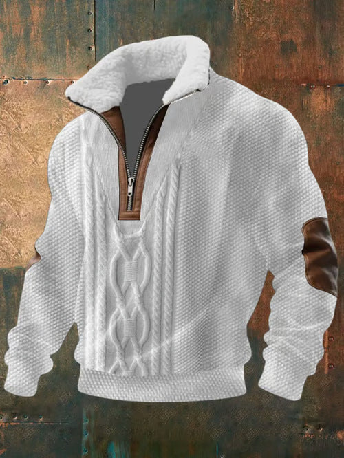 Marlene High Collar Knit Top | Lined Collar | Layering Piece