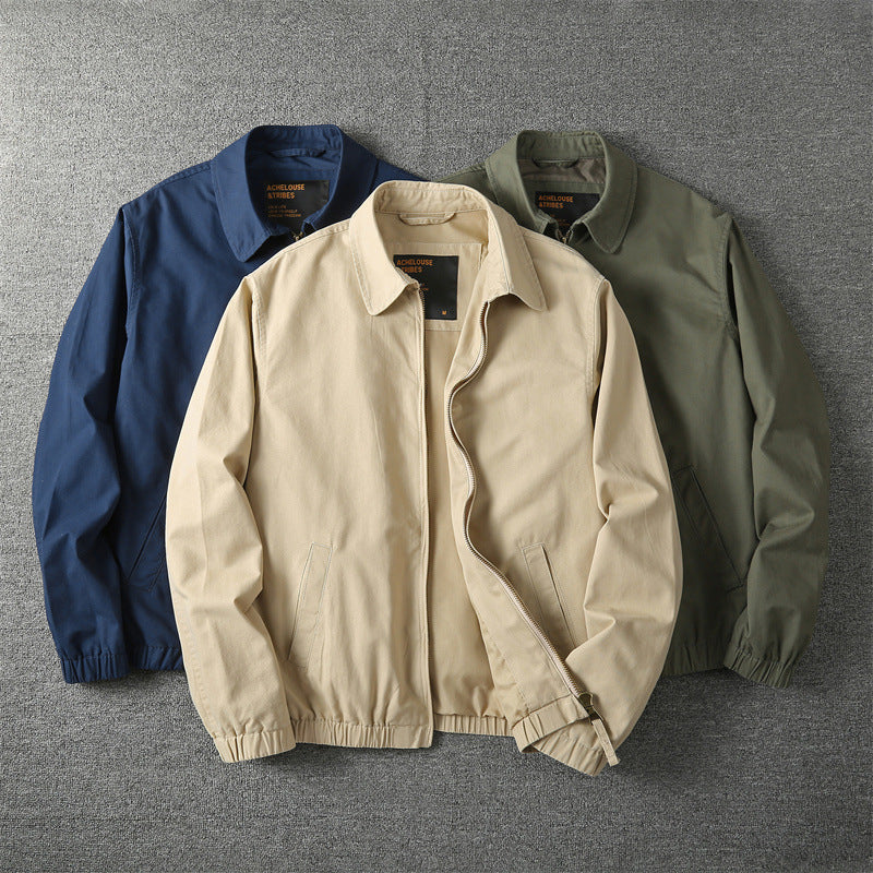 Dallas Cotton-Blend Jacket | Elasticated Cuffs | Zip Closure