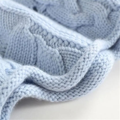 Aurora Cashmere Cable-Knit Turtleneck | Deep Collar | Wavy Texture