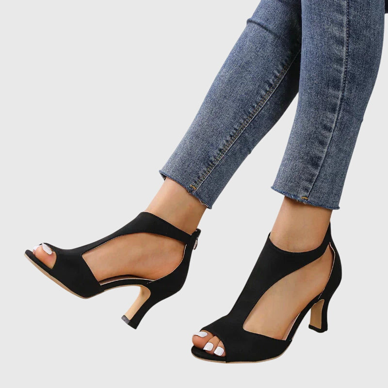 Delfina Orthopaedic Heels | Stable Heel | Stretch Fit