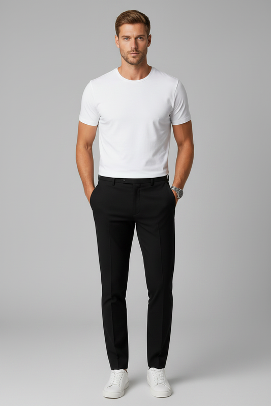 Ellis Stretch Trousers - Zwart