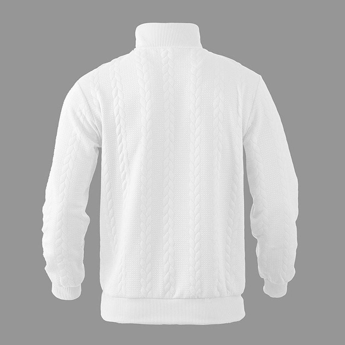Alexander Cable Knit Jumper | Quarter-Zip | Ribbed Cuffs