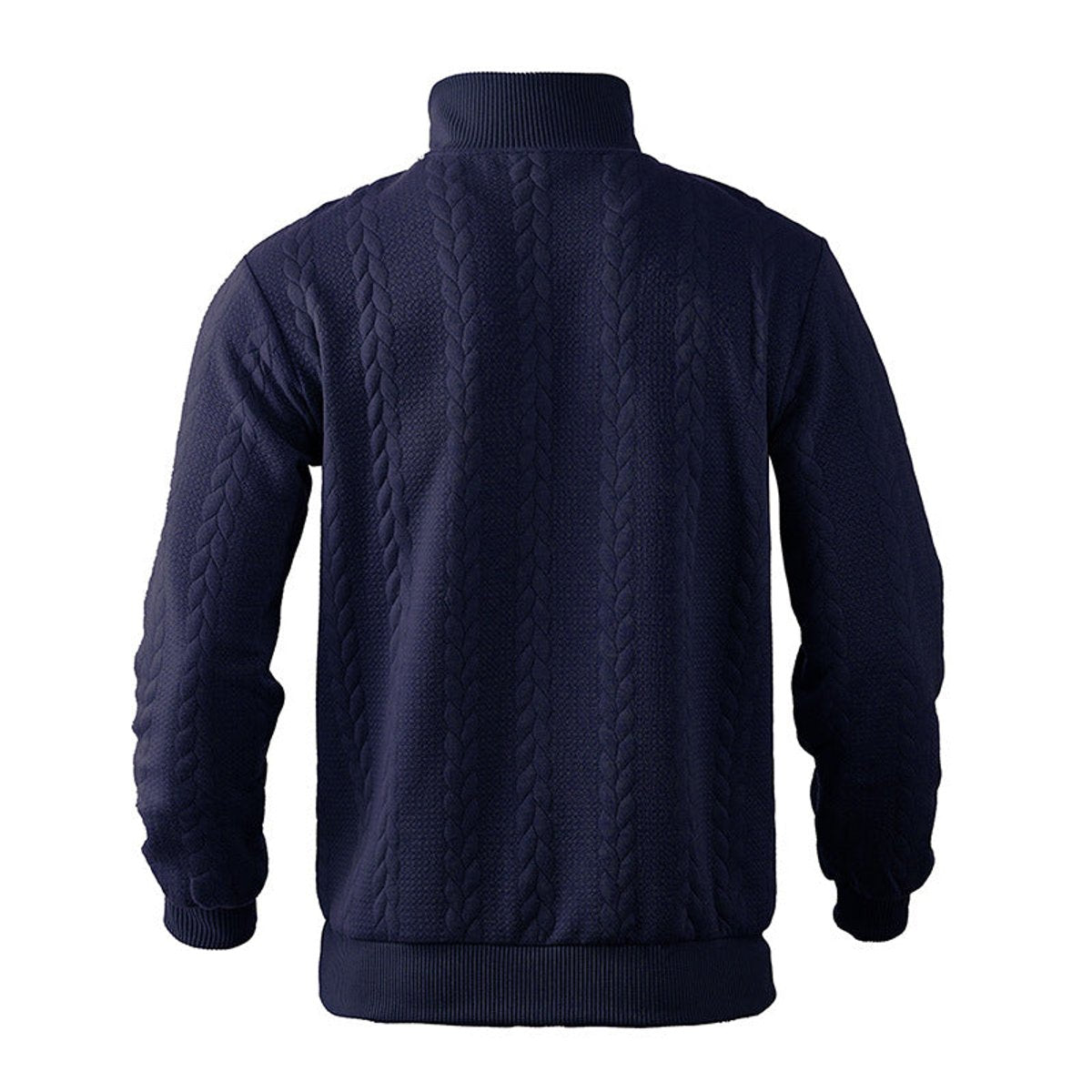 Alexander Cable Knit Jumper | Quarter-Zip | Ribbed Cuffs