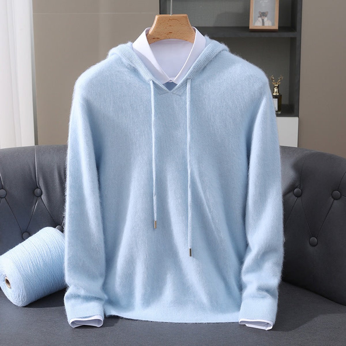 Sebastian Cashmere Hooded Jumper | Pullover Fit | Smart Casual