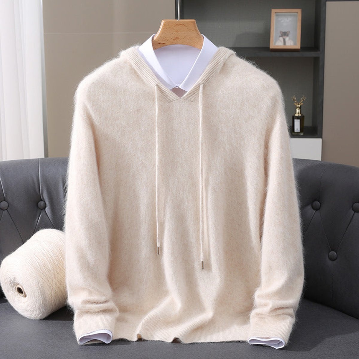 Sebastian Cashmere Hooded Jumper | Pullover Fit | Smart Casual
