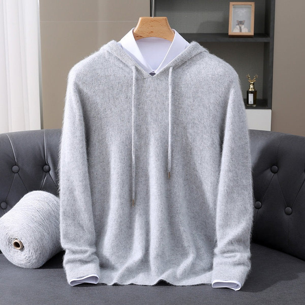 Sebastian Cashmere Hooded Jumper | Pullover Fit | Smart Casual