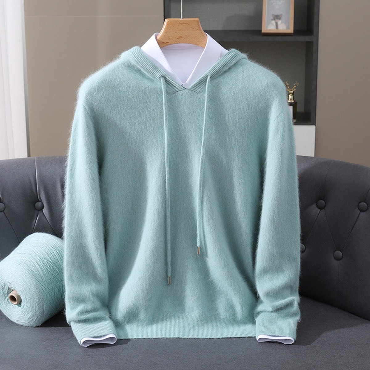 Sebastian Cashmere Hooded Jumper | Pullover Fit | Smart Casual