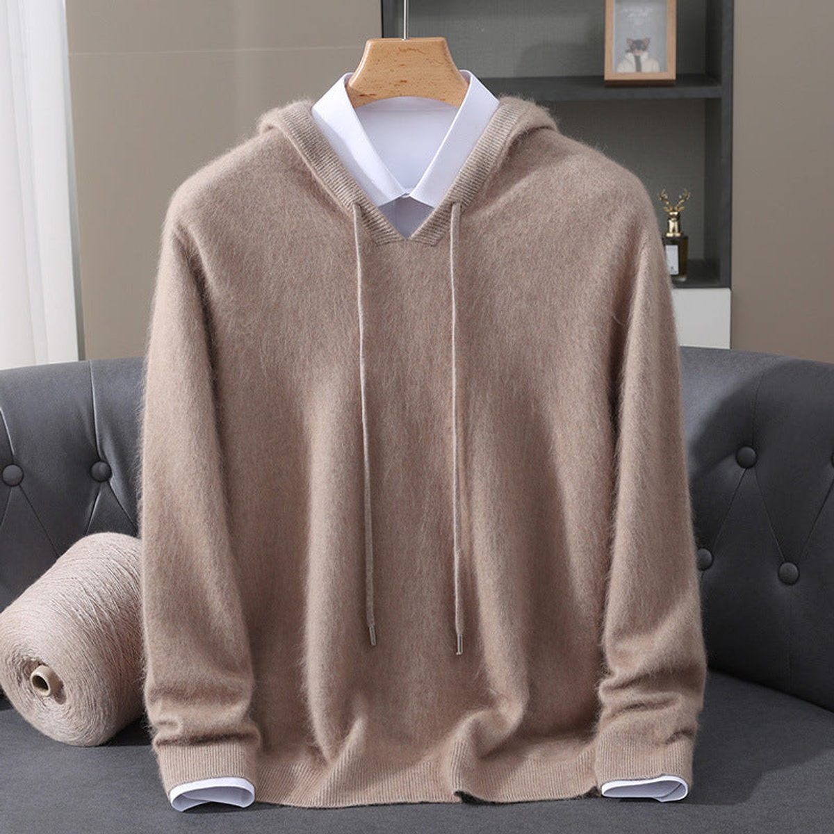 Sebastian Cashmere Hooded Jumper | Pullover Fit | Smart Casual