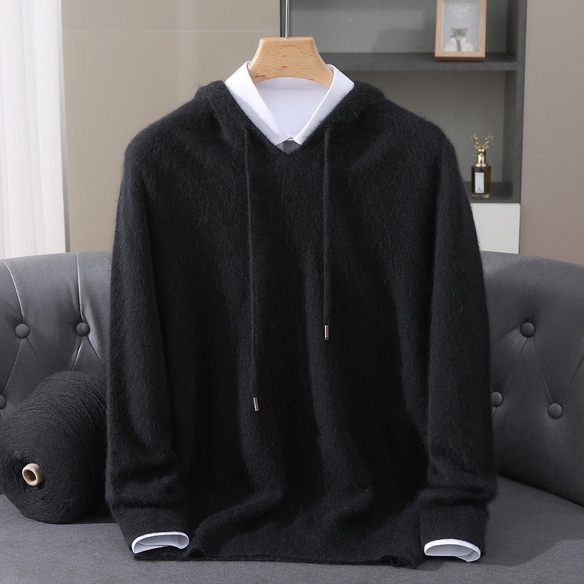 Sebastian Cashmere Hooded Jumper | Pullover Fit | Smart Casual