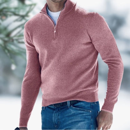 Aiden Quarter-Zip Knit Jumper | Soft Knit | Pullover Fit