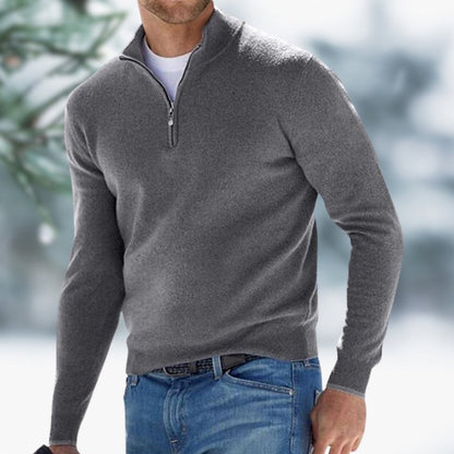 Aiden Quarter-Zip Knit Jumper | Soft Knit | Pullover Fit