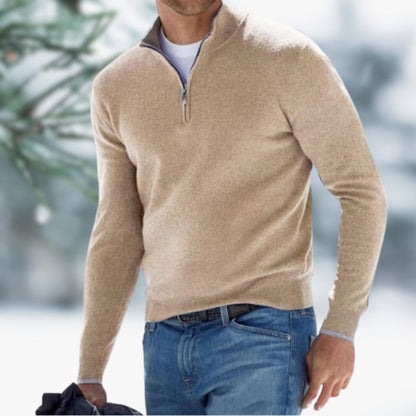 Aiden Quarter-Zip Knit Jumper | Soft Knit | Pullover Fit