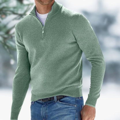 Aiden Quarter-Zip Knit Jumper | Soft Knit | Pullover Fit
