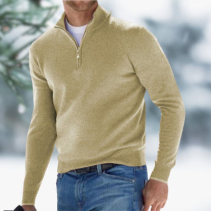 Aiden Quarter-Zip Knit Jumper | Soft Knit | Pullover Fit