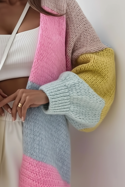 Pink Colour Block Detail