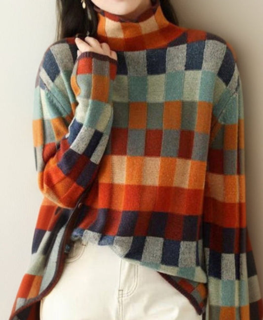 Madison Colourblock Turtleneck Jumper | Relaxed Fit | Pullover