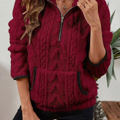 Madison Fleece Half-Zip Pullover | Kangaroo Pocket | Cosy Fit
