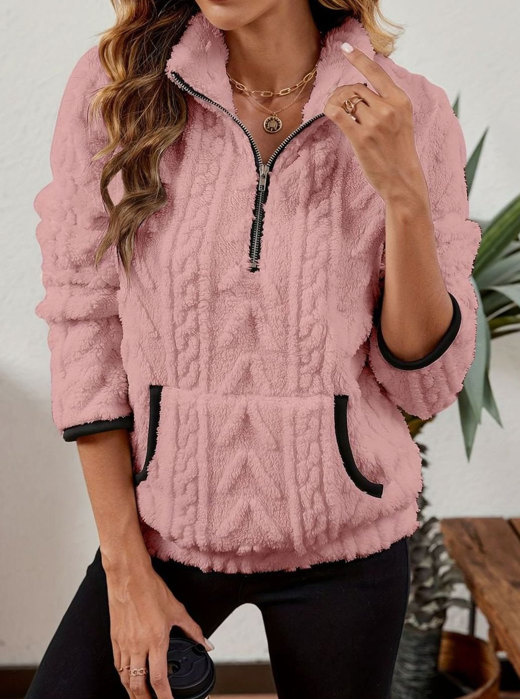 Madison Fleece Half-Zip Pullover | Kangaroo Pocket | Cosy Fit