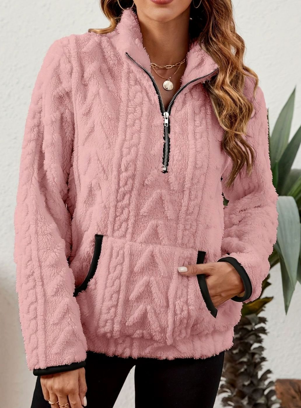 Madison Fleece Half-Zip Pullover | Kangaroo Pocket | Cosy Fit