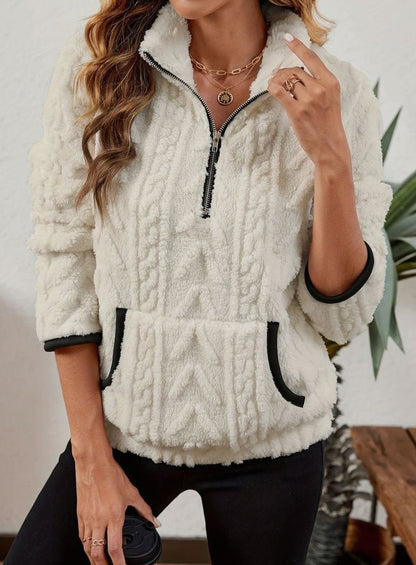 Madison Fleece Half-Zip Pullover | Kangaroo Pocket | Cosy Fit