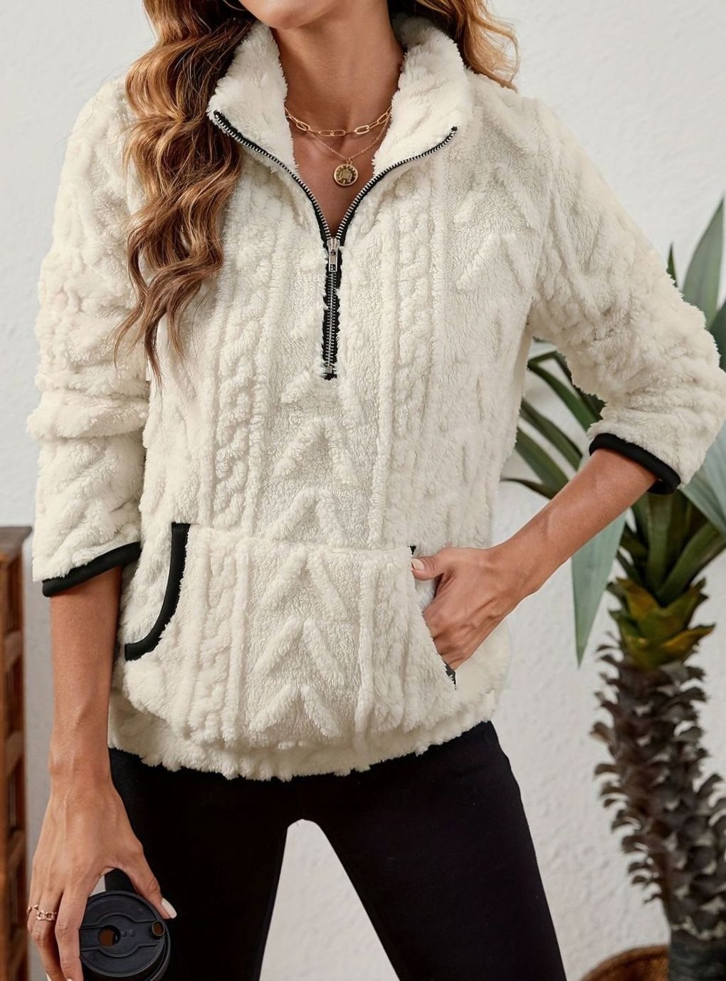 Madison Fleece Half-Zip Pullover | Kangaroo Pocket | Cosy Fit
