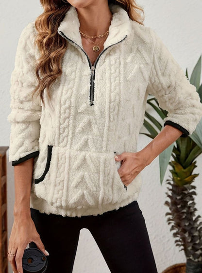 Madison Fleece Half-Zip Pullover | Kangaroo Pocket | Cosy Fit