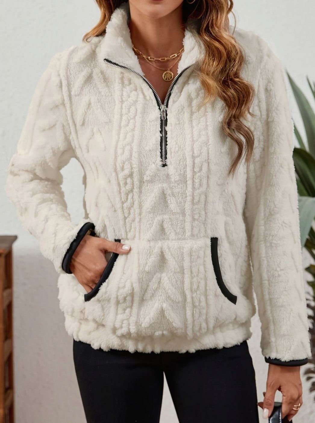 Madison Fleece Half-Zip Pullover | Kangaroo Pocket | Cosy Fit