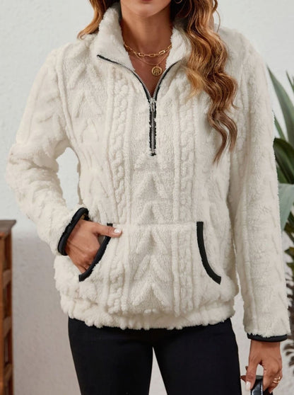 Madison Fleece Half-Zip Pullover | Kangaroo Pocket | Cosy Fit