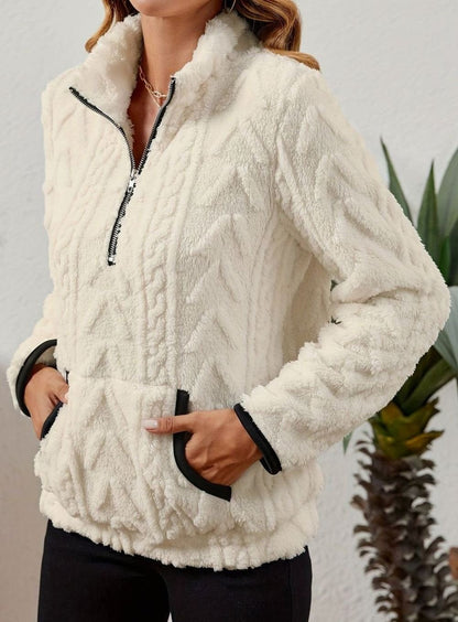 Madison Fleece Half-Zip Pullover | Kangaroo Pocket | Cosy Fit