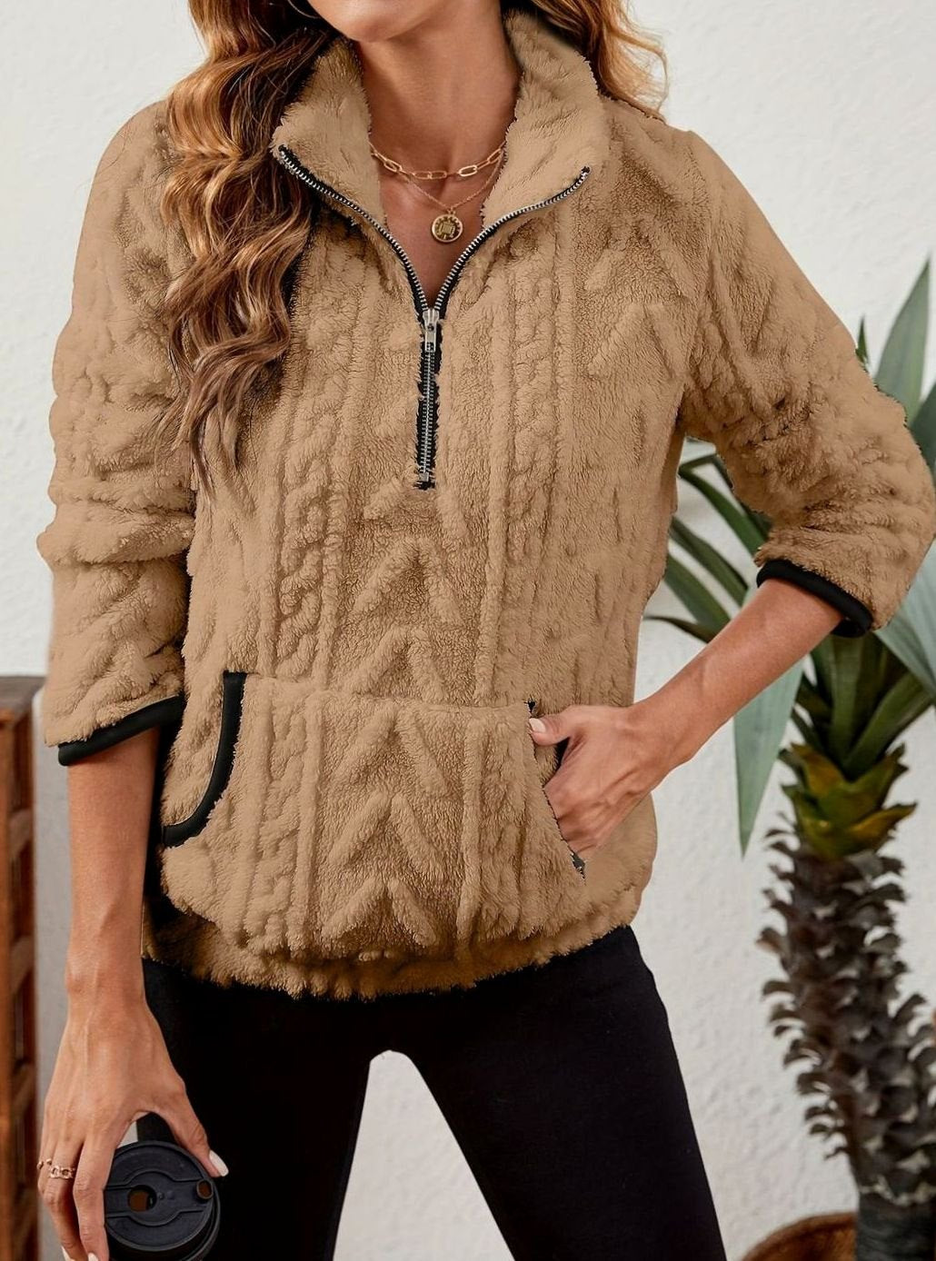 Madison Fleece Half-Zip Pullover | Kangaroo Pocket | Cosy Fit