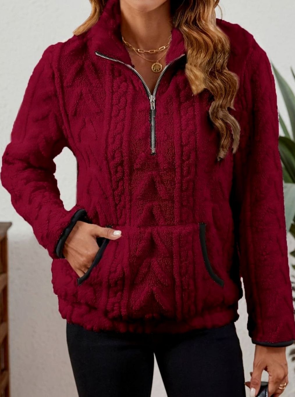 Madison Fleece Half-Zip Pullover | Kangaroo Pocket | Cosy Fit