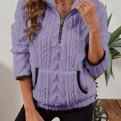 Madison Fleece Half-Zip Pullover | Kangaroo Pocket | Cosy Fit