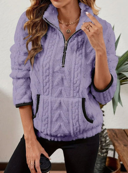 Madison Fleece Half-Zip Pullover | Kangaroo Pocket | Cosy Fit