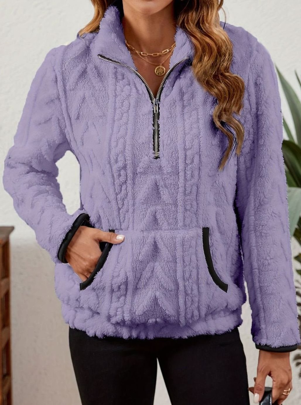 Madison Fleece Half-Zip Pullover | Kangaroo Pocket | Cosy Fit