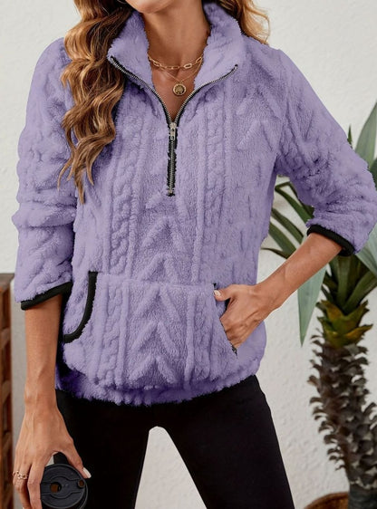 Madison Fleece Half-Zip Pullover | Kangaroo Pocket | Cosy Fit