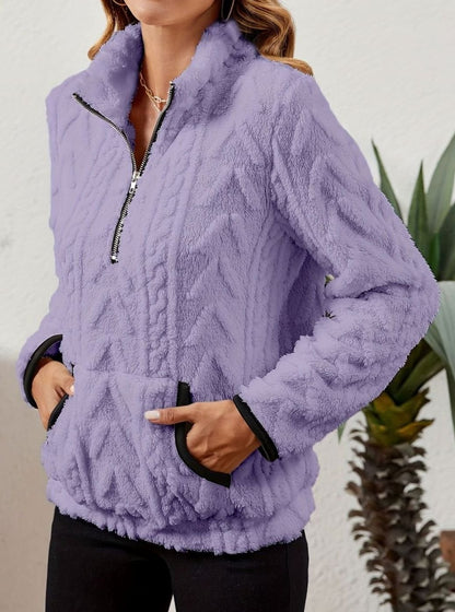 Madison Fleece Half-Zip Pullover | Kangaroo Pocket | Cosy Fit