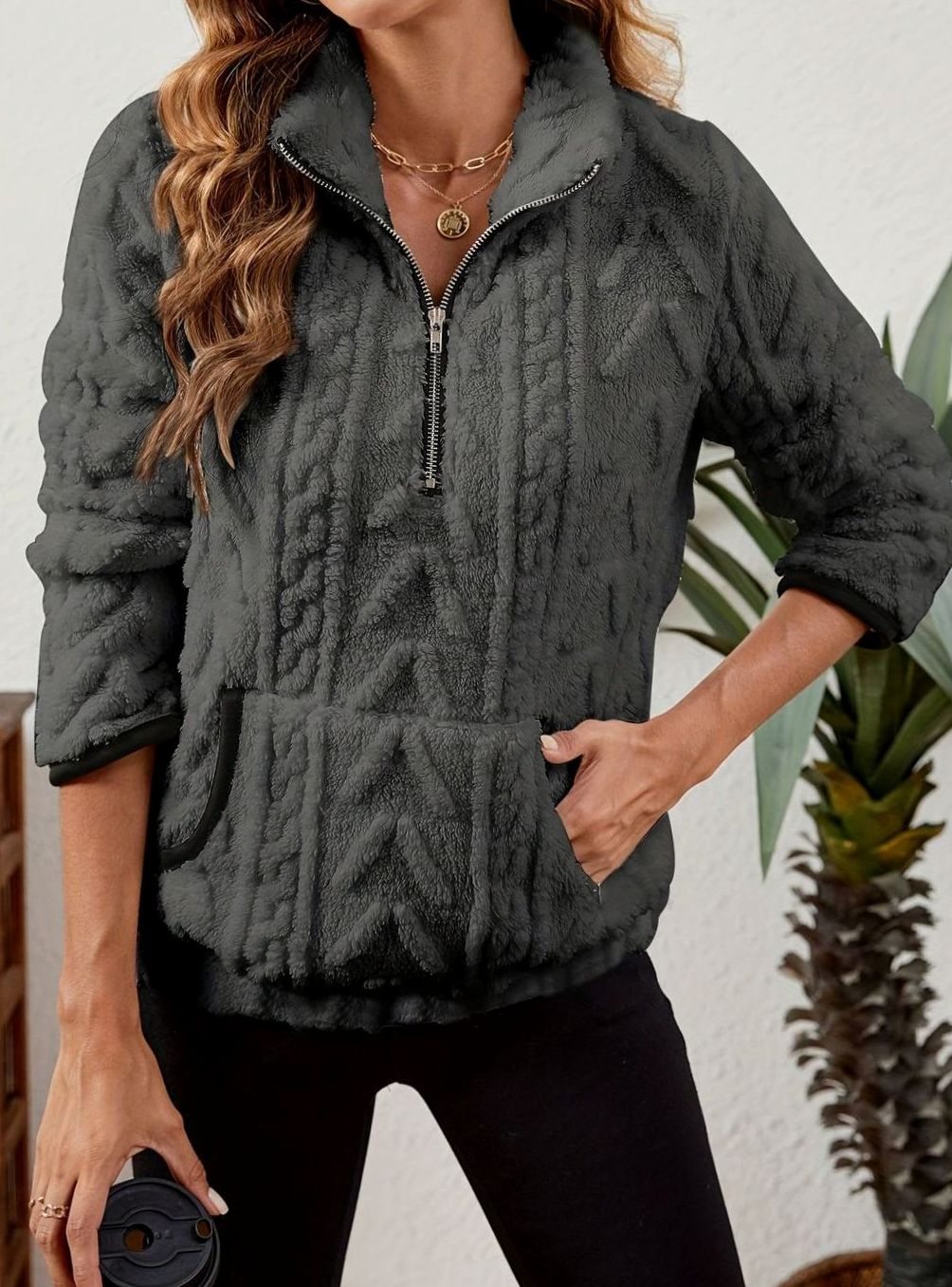 Madison Fleece Half-Zip Pullover | Kangaroo Pocket | Cosy Fit
