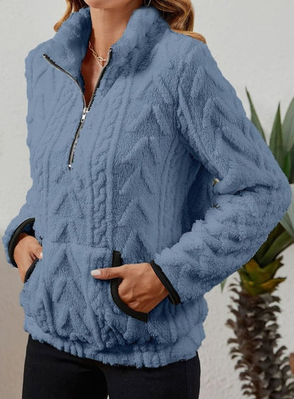 Madison Fleece Half-Zip Pullover | Kangaroo Pocket | Cosy Fit