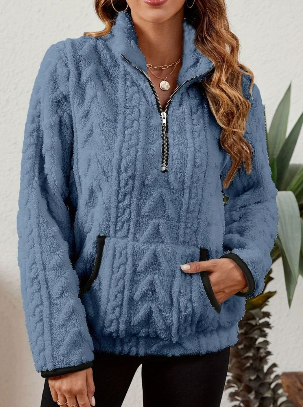 Madison Fleece Half-Zip Pullover | Kangaroo Pocket | Cosy Fit