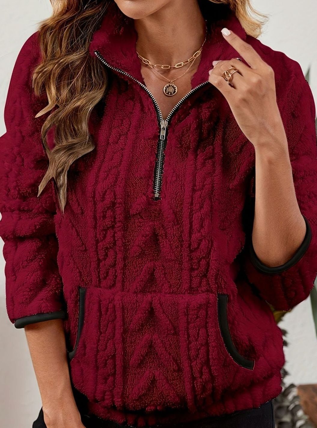 Madison Fleece Half-Zip Pullover | Kangaroo Pocket | Cosy Fit