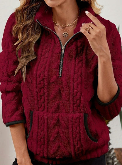 Madison Fleece Half-Zip Pullover | Kangaroo Pocket | Cosy Fit