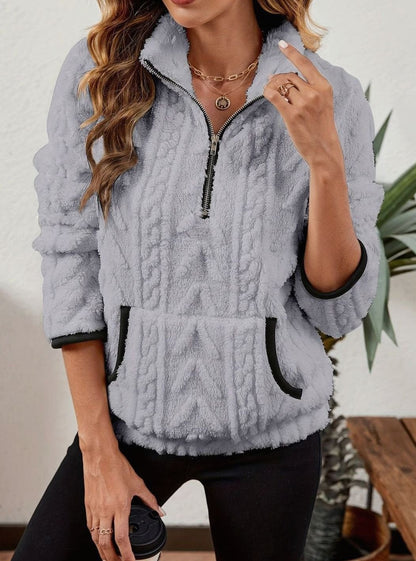 Madison Fleece Half-Zip Pullover | Kangaroo Pocket | Cosy Fit