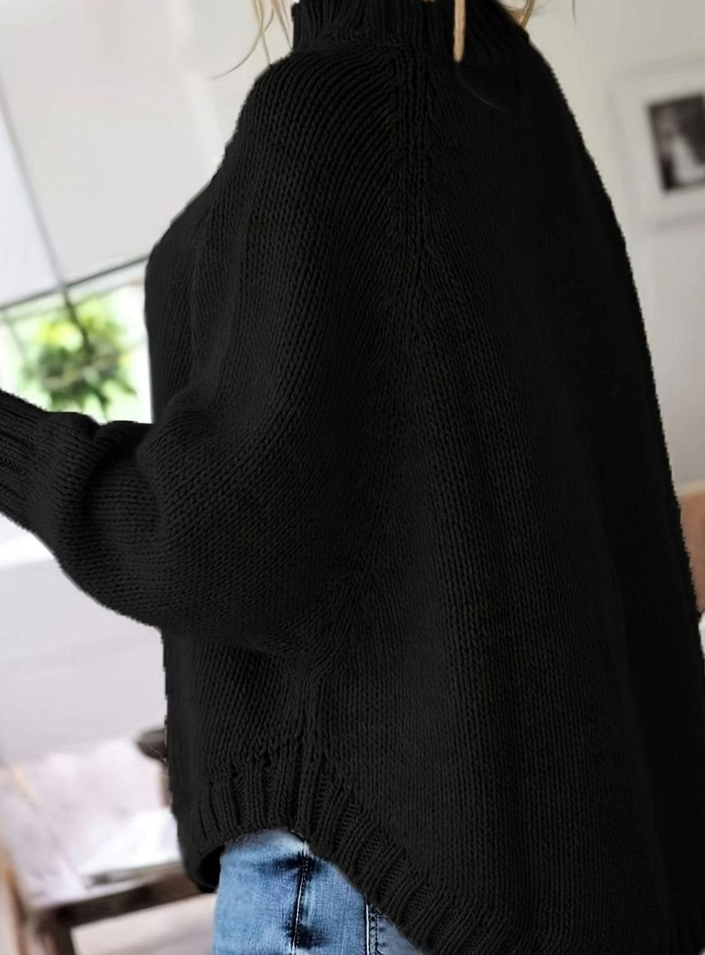 Olivia Oversized Cable Knit Jumper | High-Neck | Winter Warmth