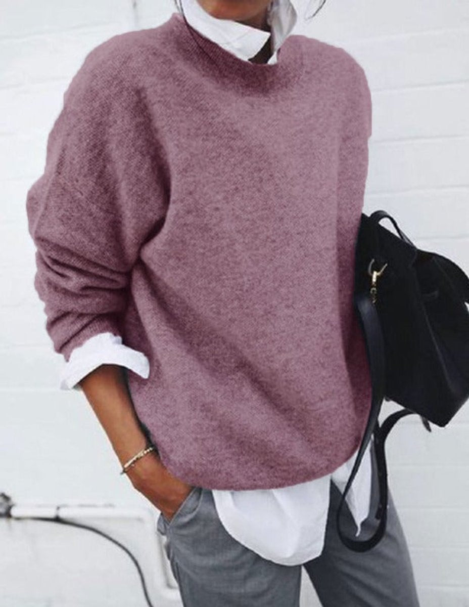 Madison Oversized Crew Neck Jumper | Soft Knit | Casual Fit