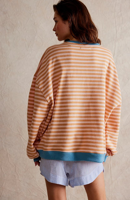 Mia Striped Pullover Jumper | Oversized | Long Sleeve